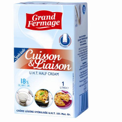 Crème liquide Grand Fermage UHT 35 % MG - 1 L - Distributeur alimentaire  snacking